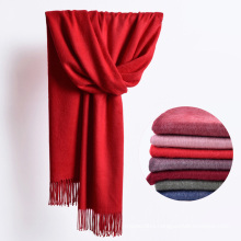 2017 Winter Warm Long Fleece Scarf Women Plain Solid Fleece Scarf with Tassels